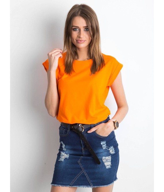 Oranžiniai marškinėliai moterims-RV-TS-4833.94P