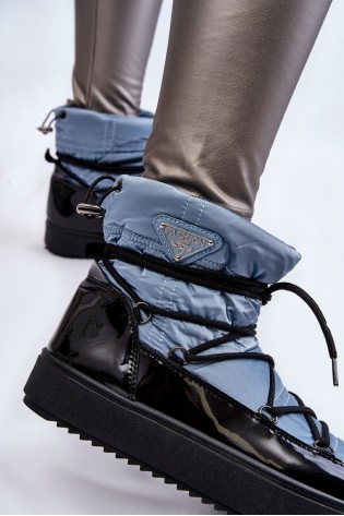Šilti patogūs žieminiai batai-HY845-6 BLUE