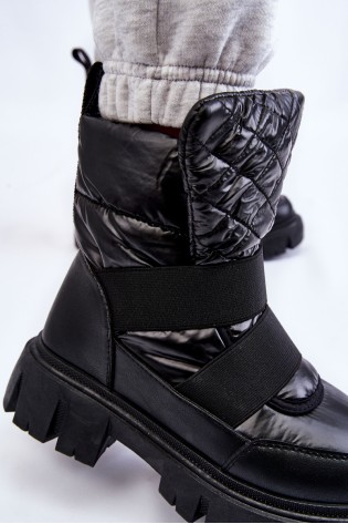 Patogūs juodi žieminiai batai-SG-175 BLACK