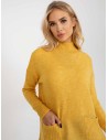 Geltonas megztinis moterims-RV-SW-7051.95P