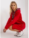 Raudonas džemperis su kapišonu-RV-BL-6683.00P
