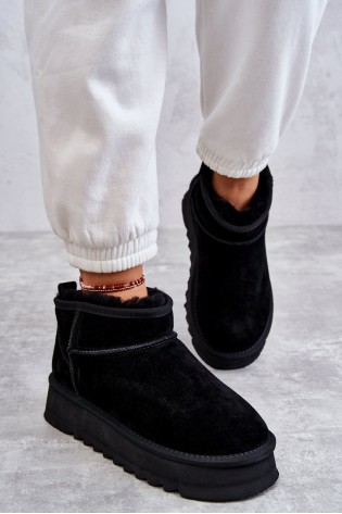 Šilti patogūs žieminiai batai-W5828 BLACK