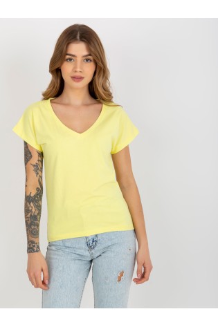 Geltoni marškinėliai moterims-VI-TS-5134.02