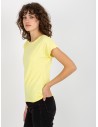 Geltoni marškinėliai moterims-VI-TS-5133.15