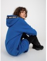 Mėlynas ilgas džemperis-RV-BL-6683.00P