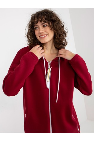 Bordo džemperis moterims-RV-BL-4742.20P