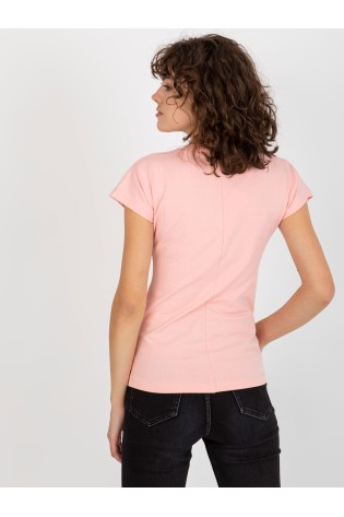 Rožiniai marškinėliai moterims-VI-TS-034.06