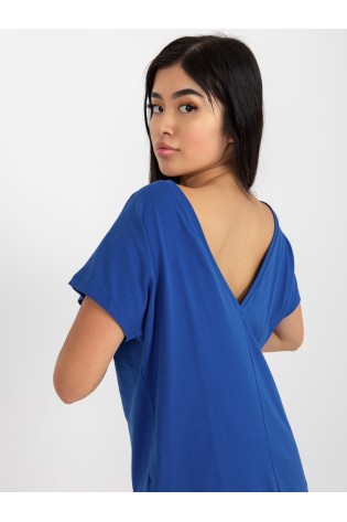 Mėlyni marškinėliai moterims-RV-TS-4662.09