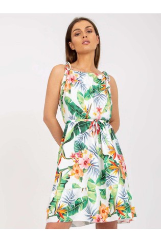 Vasariška suknelė su tropiniais raištais-WN-SK-0806-5.44