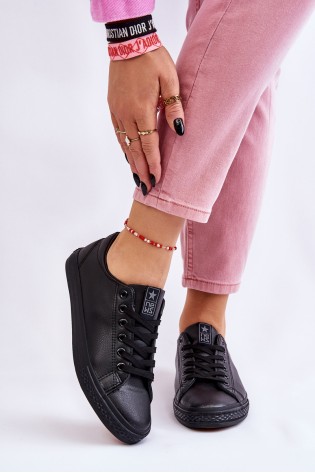Klasikiniai odiniai laisvalaikio batai moterims-22SP02-1500 BLACK
