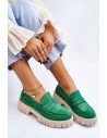 Žalios spalvos stilingi batai-UK132P GREEN