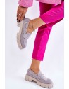 Šviesiai pilkos spalvos stilingi batai-UK132P L.GREY