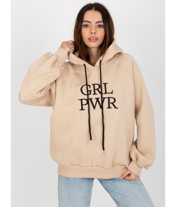 Smėlio spalvos džemperis Girl Power-EM-BL-651-2.14X