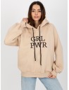 Smėlio spalvos džemperis Girl Power-EM-BL-651-2.14X