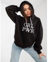 Juodas džemperis Girl Power-EM-BL-651-2.14X