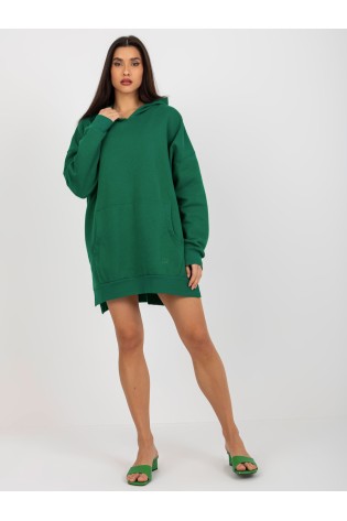 Žalias laisvas patogus džemperis moterims-TW-BL-2001.11