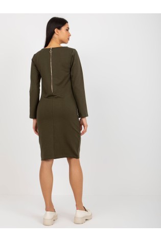Stilinga ir praktiška medvilninė khaki suknelė-EM-SK-HW-20-30.64