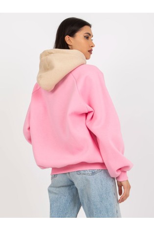 Patogus laisvas rožinis džemperis moterims-EM-BL-696.68
