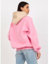Patogus laisvas rožinis džemperis moterims