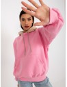 Patogus laisvas rožinis džemperis moterims
