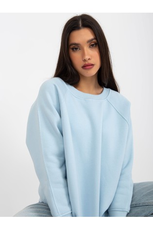 Basic šviesiai mėlynas džemperis moterims-EM-BL-711-1.03X