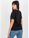 Klasikiniai juodi marškinėliai moterims-TW-TS-2004.48