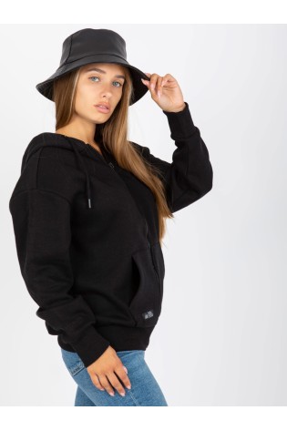 Juodas laisvalaikio džemperis moterims-D10600C02352C6
