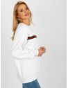 Baltas džemperis su originalia juostele-EM-BL-760.01
