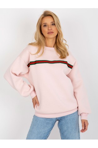 Rožinis džemperis su originalia juostele-EM-BL-760.01