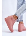 Rožiniai Big Star batai su paslėpta platforma-LL274036 NUDE