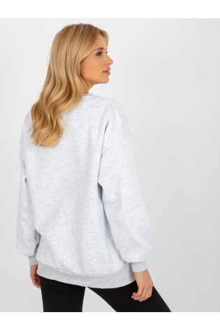 Pilkas džemperis su originalia juostele-EM-BL-760.01
