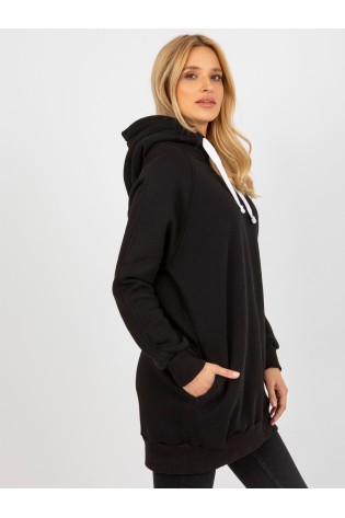 Patogus juodas džemperis moterims-EM-BL-695.25X