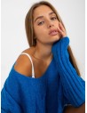 Mėlynas moteriškas megztinis-TW-SW-BI-M903.33X