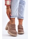 Stilingi natūralios odos kapučino spalvos batai-20125 W.TAUPE+BOLZANO