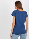 Mėlyni marškinėliai su meniškais raštais-FA-TS-8406.82P