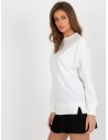 Basic stiliaus baltas džemperis moterims-MA-BL-1809002-1.26P