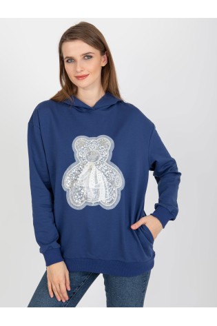 Mėlynas patogus džemperis su meškučiu-FA-BL-8436.40