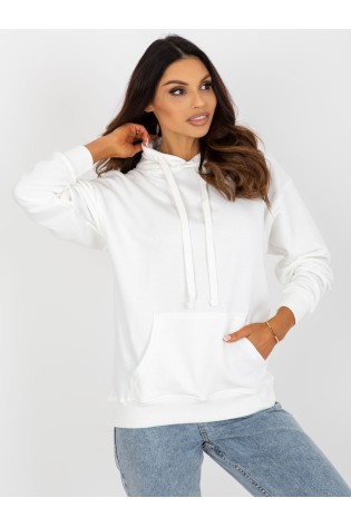 Baltas klasikinis džemperis su gobtuvu-MA-BL-2111007.55