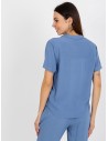 Mėlyni marškiniai trumpomis rankovėmis-D73761M11063B