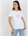 Balti klasikiniai marškinėliai su žvaigždute-RV-TS-8626.00