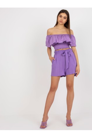 Violetiniai šortai moterims-D73760R62159KA