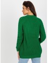 Žalias ažūrinis megztinis-BA-SW-8056.21P