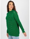Žalias ažūrinis megztinis-BA-SW-8056.21P