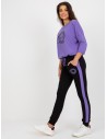 Patogus violetinis laisvalaikio kostiumas moterims-RV-KMPL-7719.37