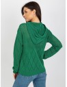 Žalias ažūrinis megztas džemperis moterims-BA-SW-2003.51P