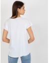 Balti marškinėliai trumpomis rankovėmis-D73761R10978O