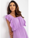 Laisva violetinė universali suknelė-DHJ-SK-8352.04