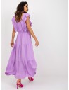 Laisva violetinė universali suknelė-DHJ-SK-8352.04