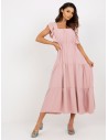 Laisva rožinė universali suknelė-DHJ-SK-8352.04