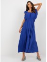 Stilinga laisva universali mėlyna suknelė-DHJ-SK-8352.04